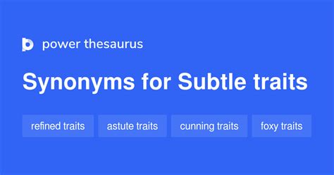 Subtle thesaurus - Find 21 different ways to say NUANCE, along with antonyms, related words, and example sentences at Thesaurus.com. 